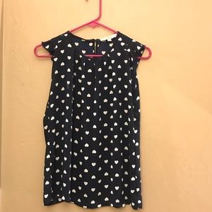 Loft Heart Print Blouse